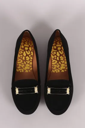 Qupid Double-Strand Slip-On Loafer Flat