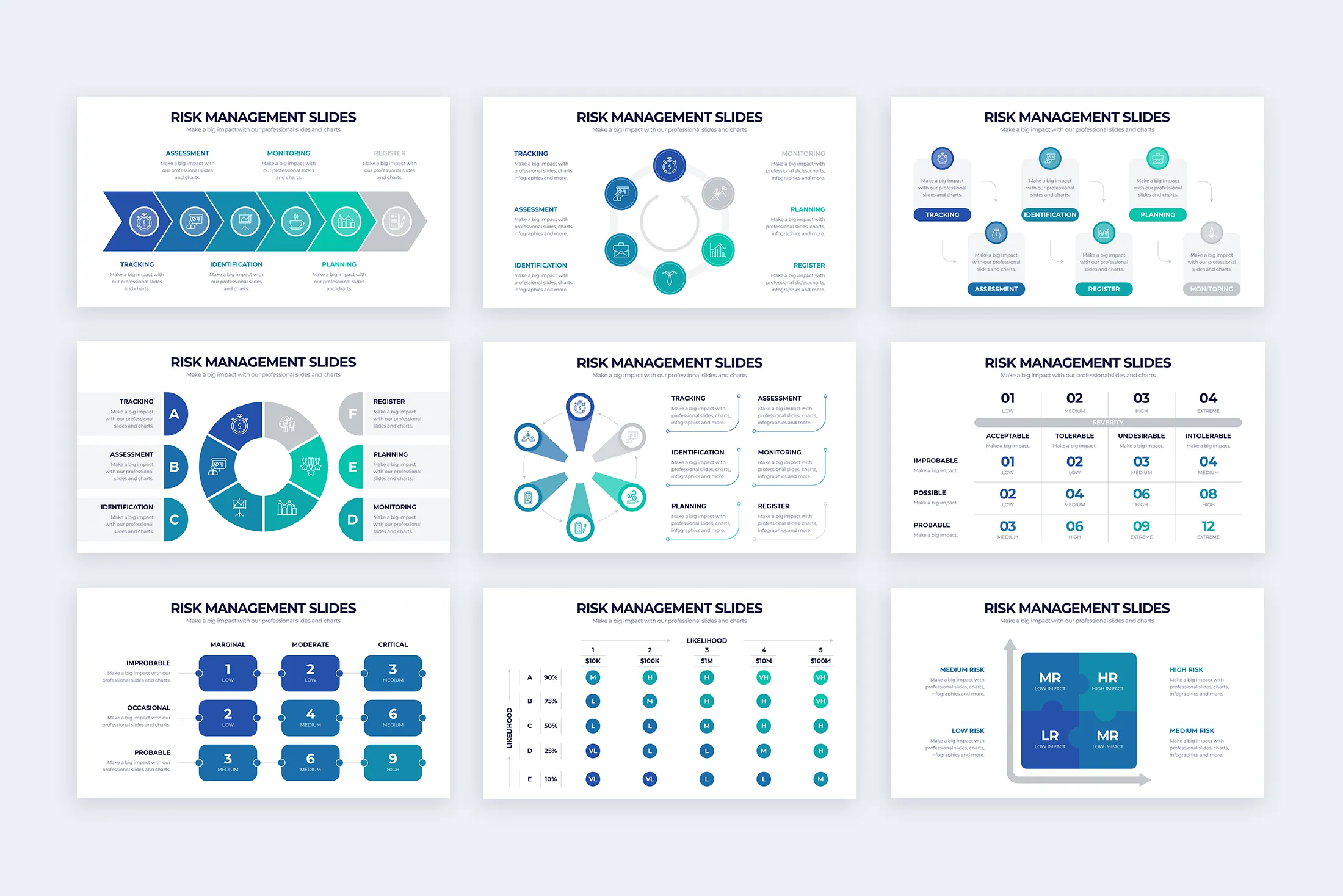 Risk Management Infographic Google Slides Template