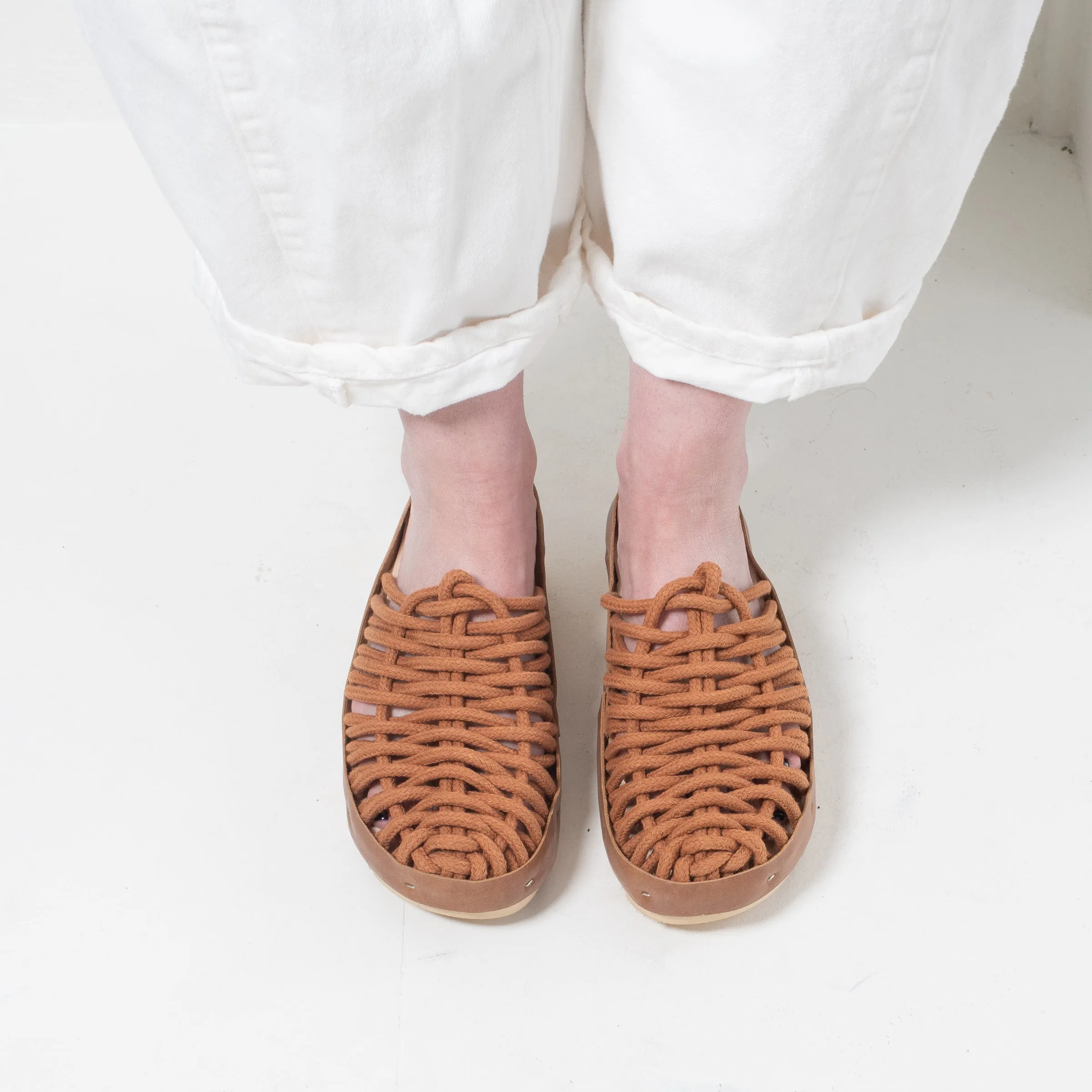 Rosa Mosa Net Panto Cotton Clogs (Cinnamon) on sale!