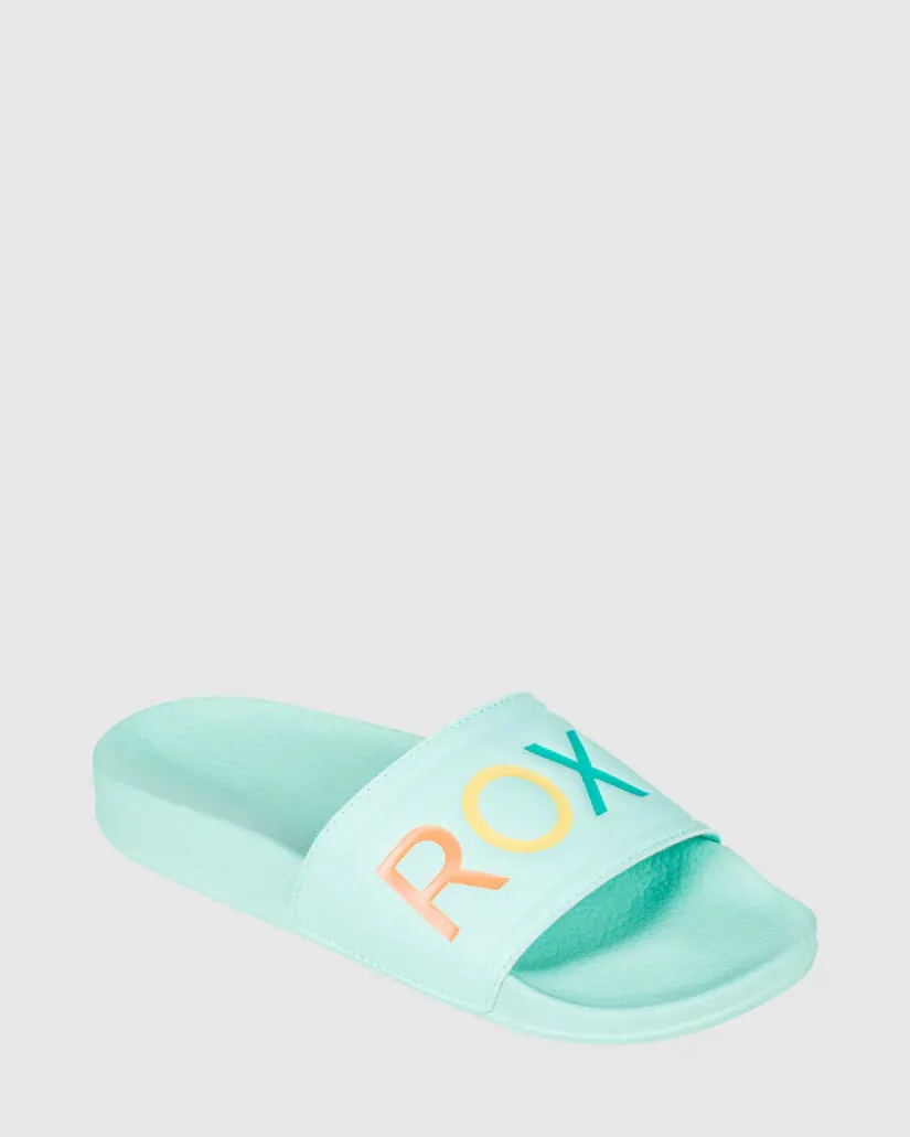 Roxy RG Slippy II Slides - Mint