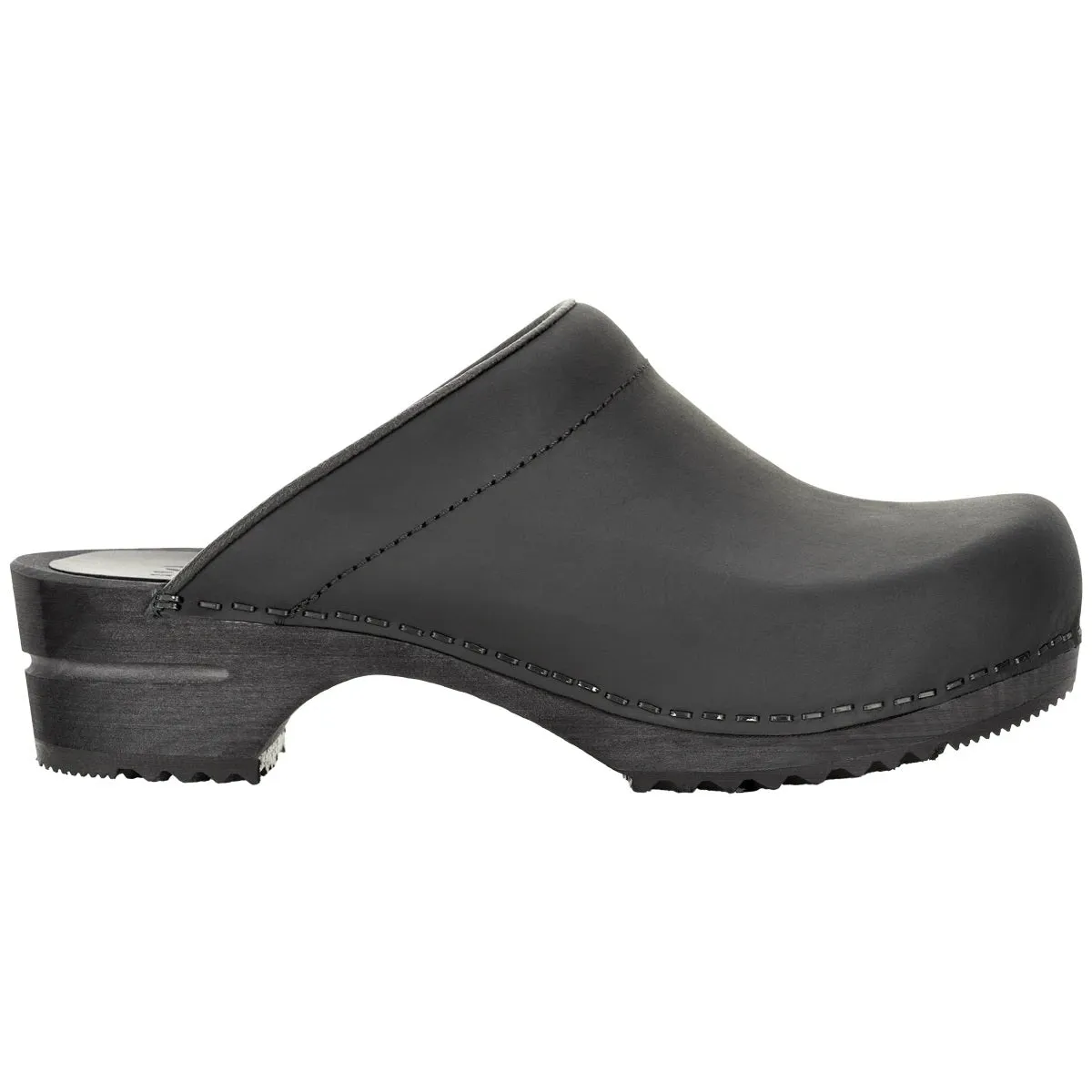 Sanita Mens Wooden Clog  Christian - Black