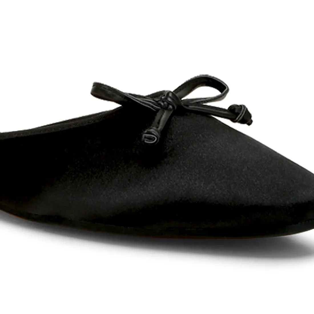 Satin Bow Detail Mules