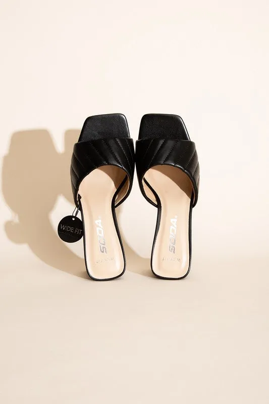 SLIDE MULE HEELS (2 Colors)