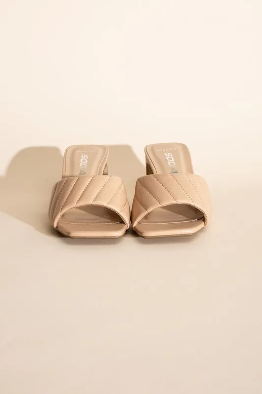 SLIDE MULE HEELS (2 Colors)