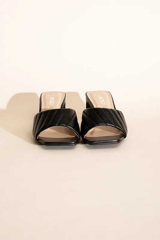 SLIDE MULE HEELS (2 Colors)