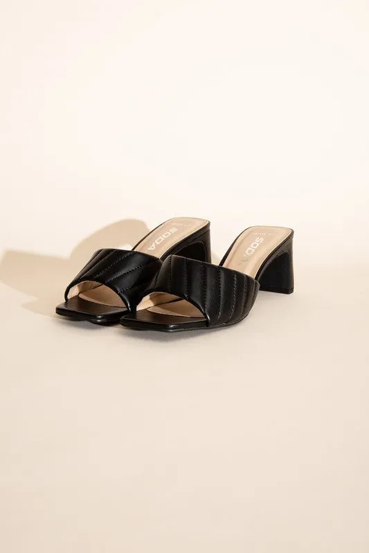 SLIDE MULE HEELS (2 Colors)