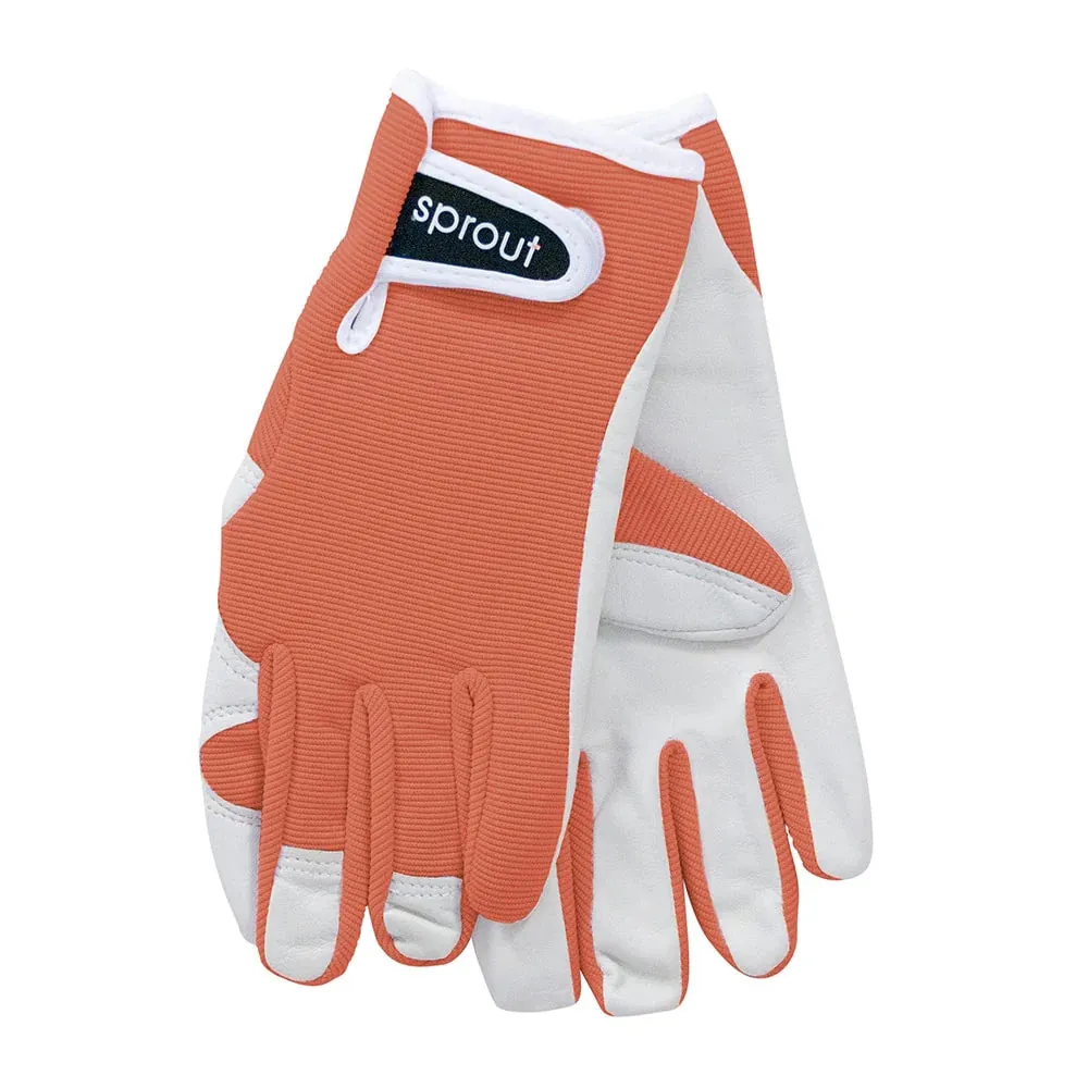 Sprout Goatskin  Garden Gloves - Terracotta