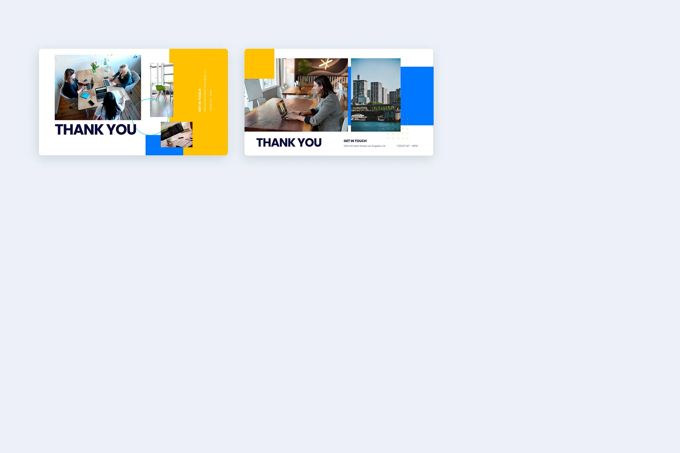 Thank You Slides Illustrator Infographic Template