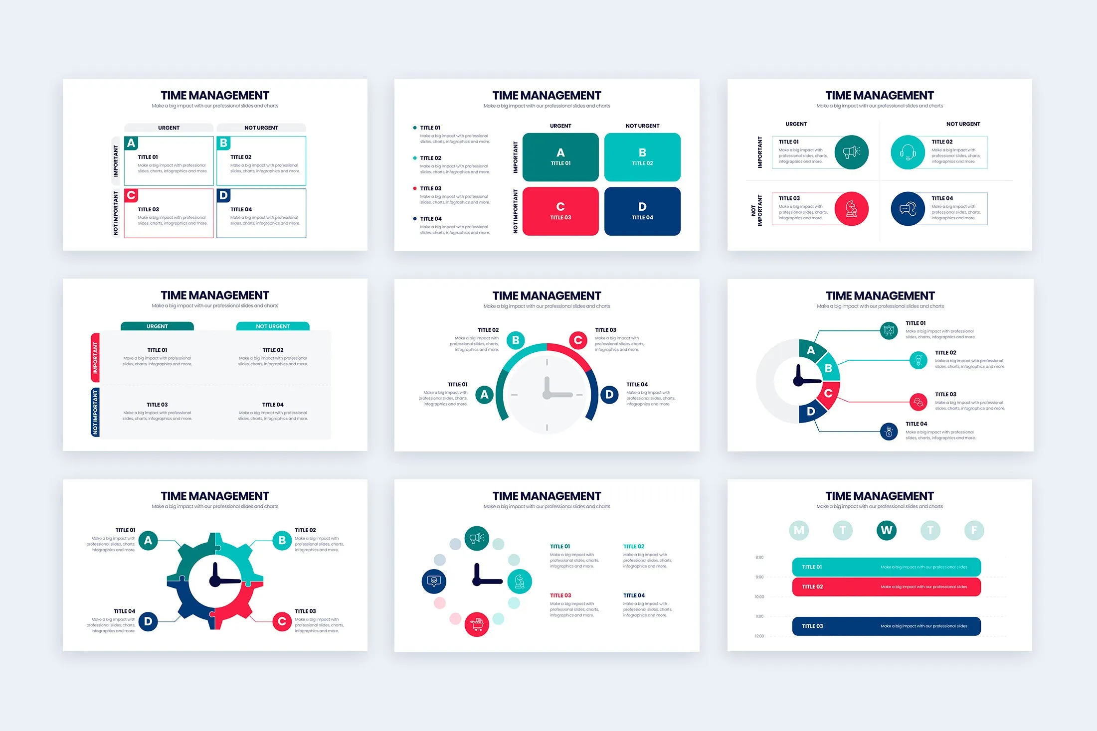 Time Management Google Slides Infographic Template