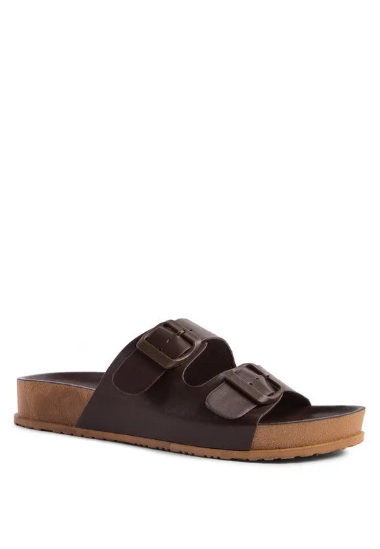 Tommy Buckled Slide Sandal