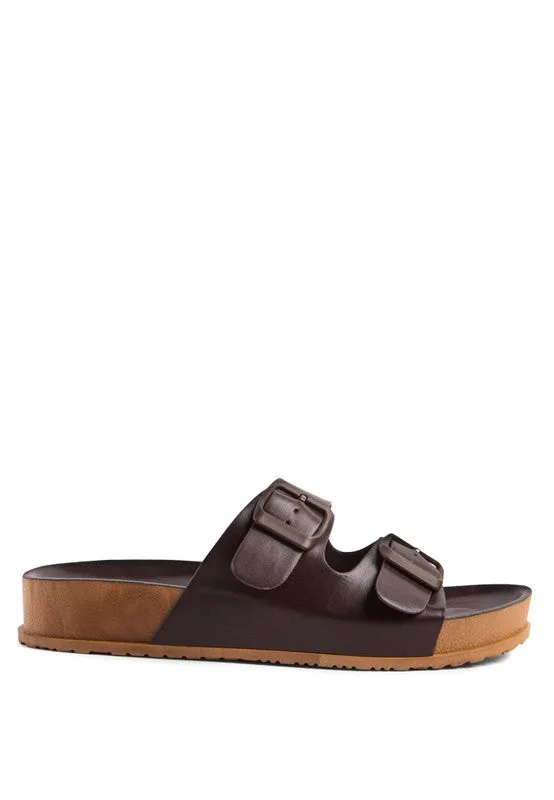 Tommy Buckled Slide Sandal