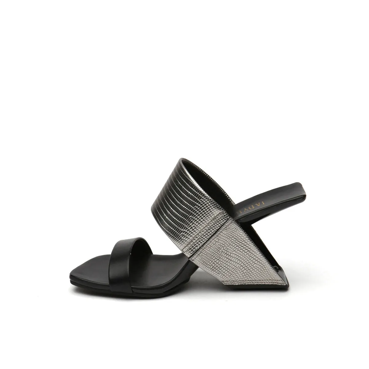 Two-Strap Square-Toe Mules