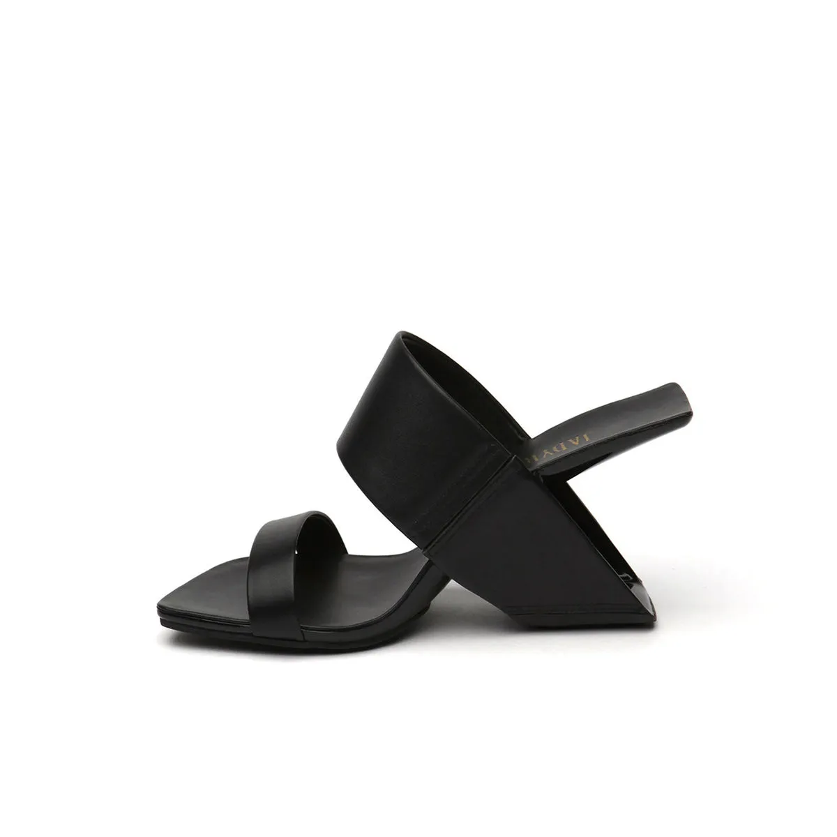 Two-Strap Square-Toe Mules