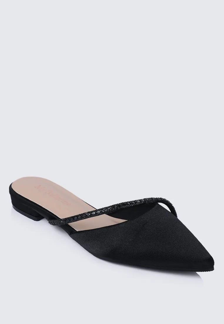 Vion Comfy Ballerina In Black