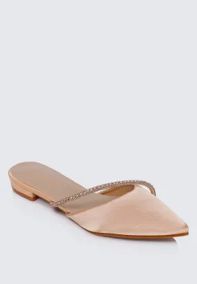 Vion Comfy Ballerina In Champagne